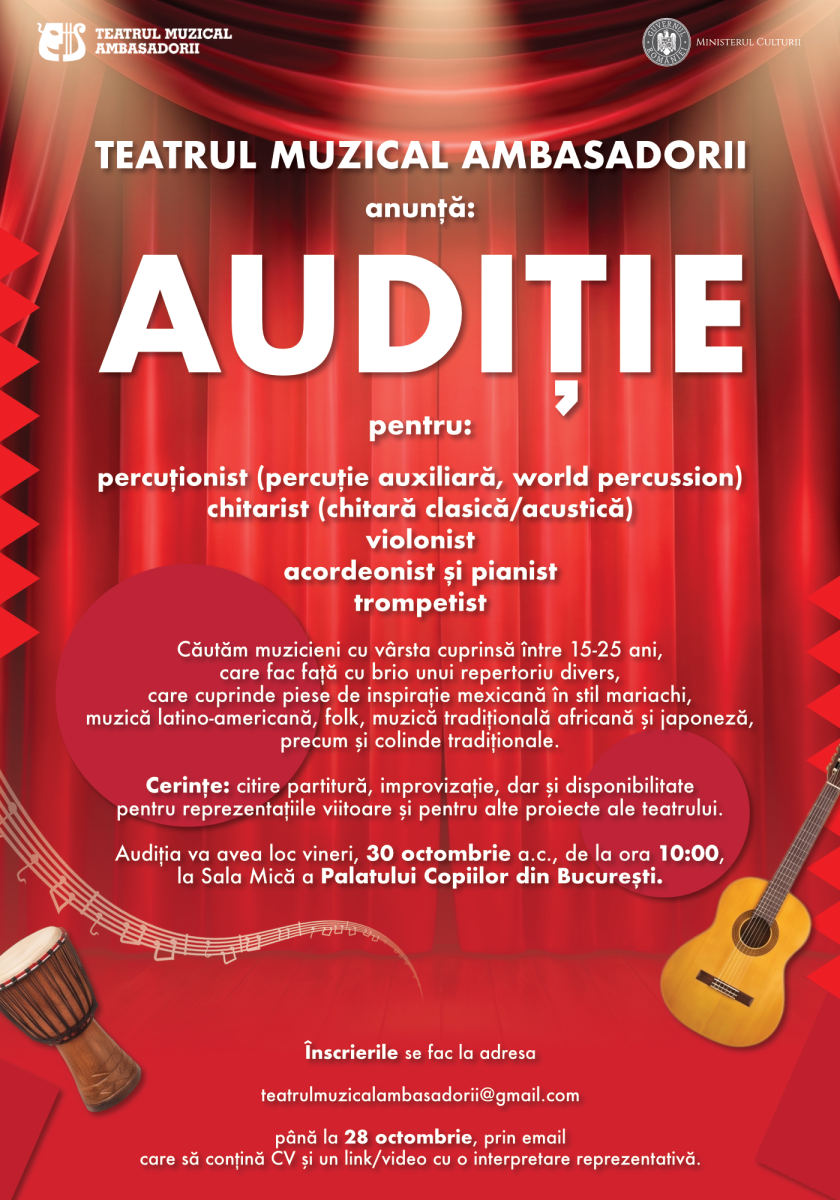 Afis Auditii (1) AUDIȚIE